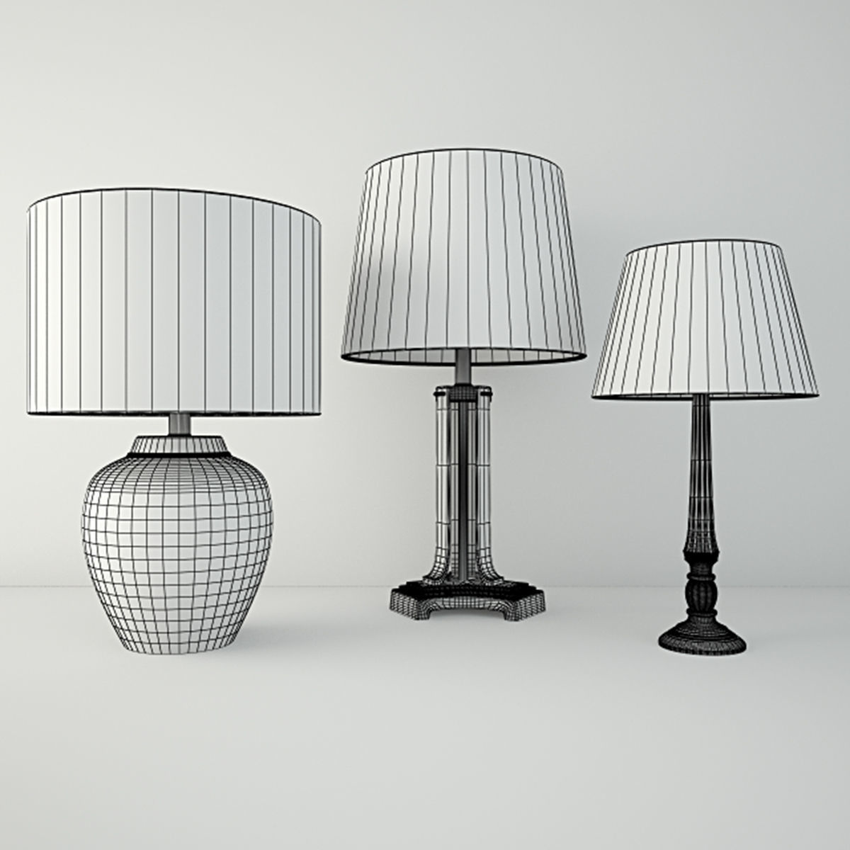 Table Lamps by ZARA HOME 4 3D model_4