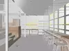 Modern minimalist study workspace 3D model | CGTrader