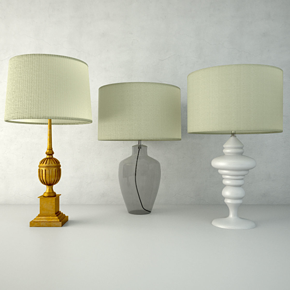 Table Lamps by ZARA HOME 5 3D model_1