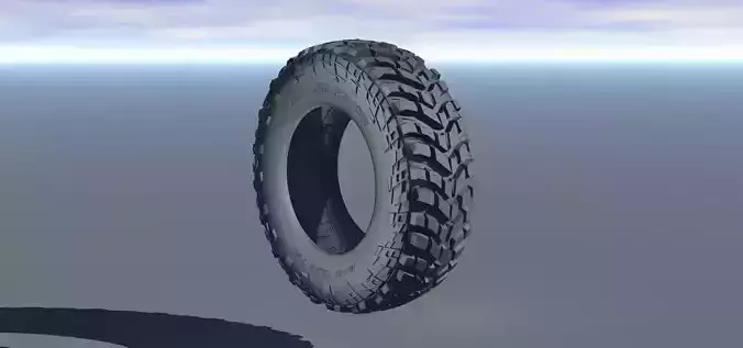Mickey Thompson Baja Claw TTC Radial Tire Low-poly 3D model