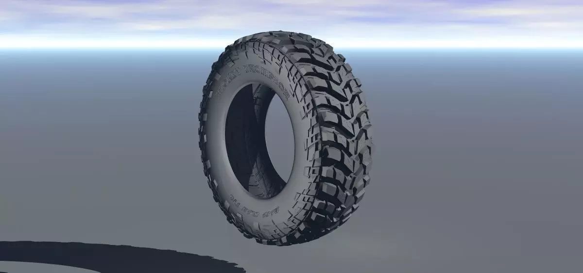 Mickey Thompson Baja Claw TTC Radial Tire Low-poly 3D model