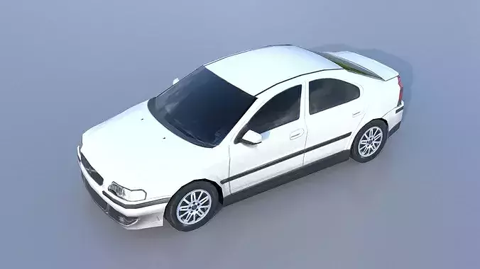 sedan parking lot car ULP model PBR Low-poly 3D model