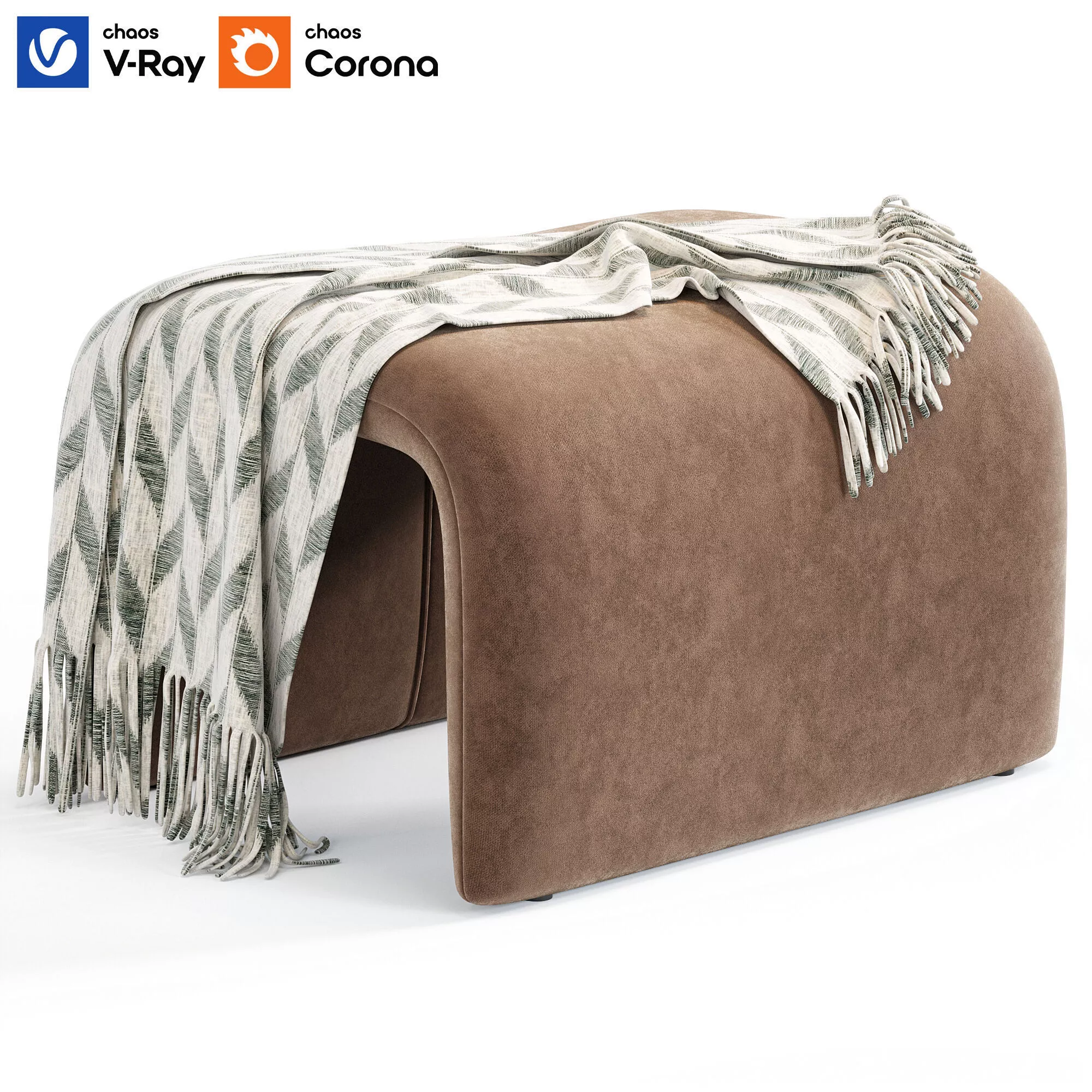 Etcetera Footstool By Artilleriet Low-poly 3D model