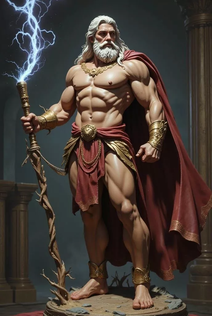 Greek God Zeus 3D Printable STL ModelStatue Figurine 3D print model