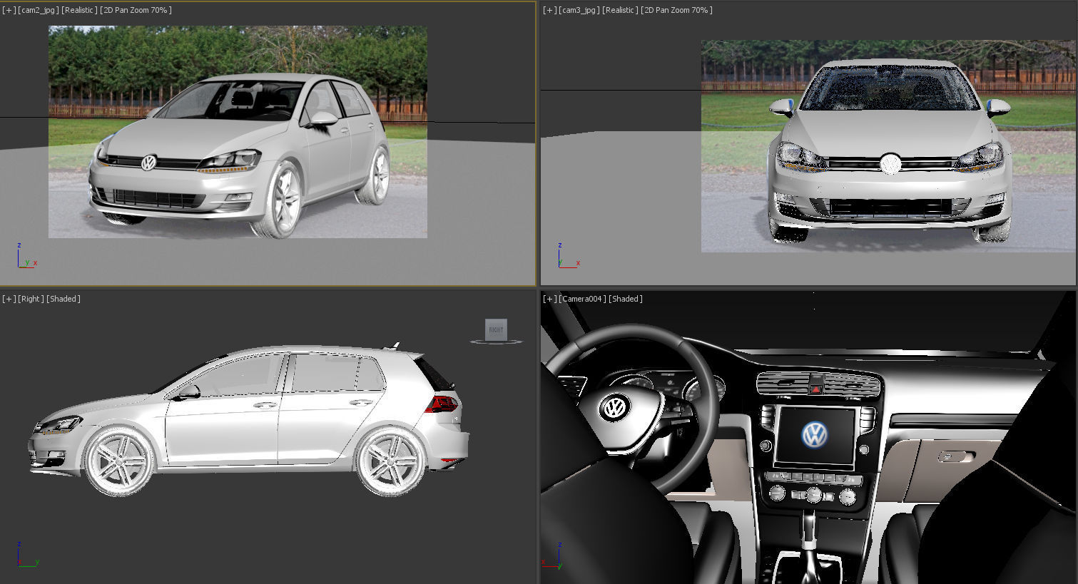 VW Golf VII 7 3D model_15