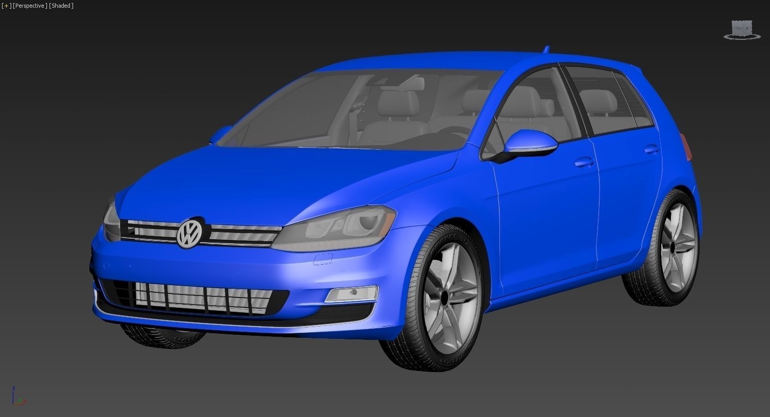 VW Golf VII 7 3D model_6
