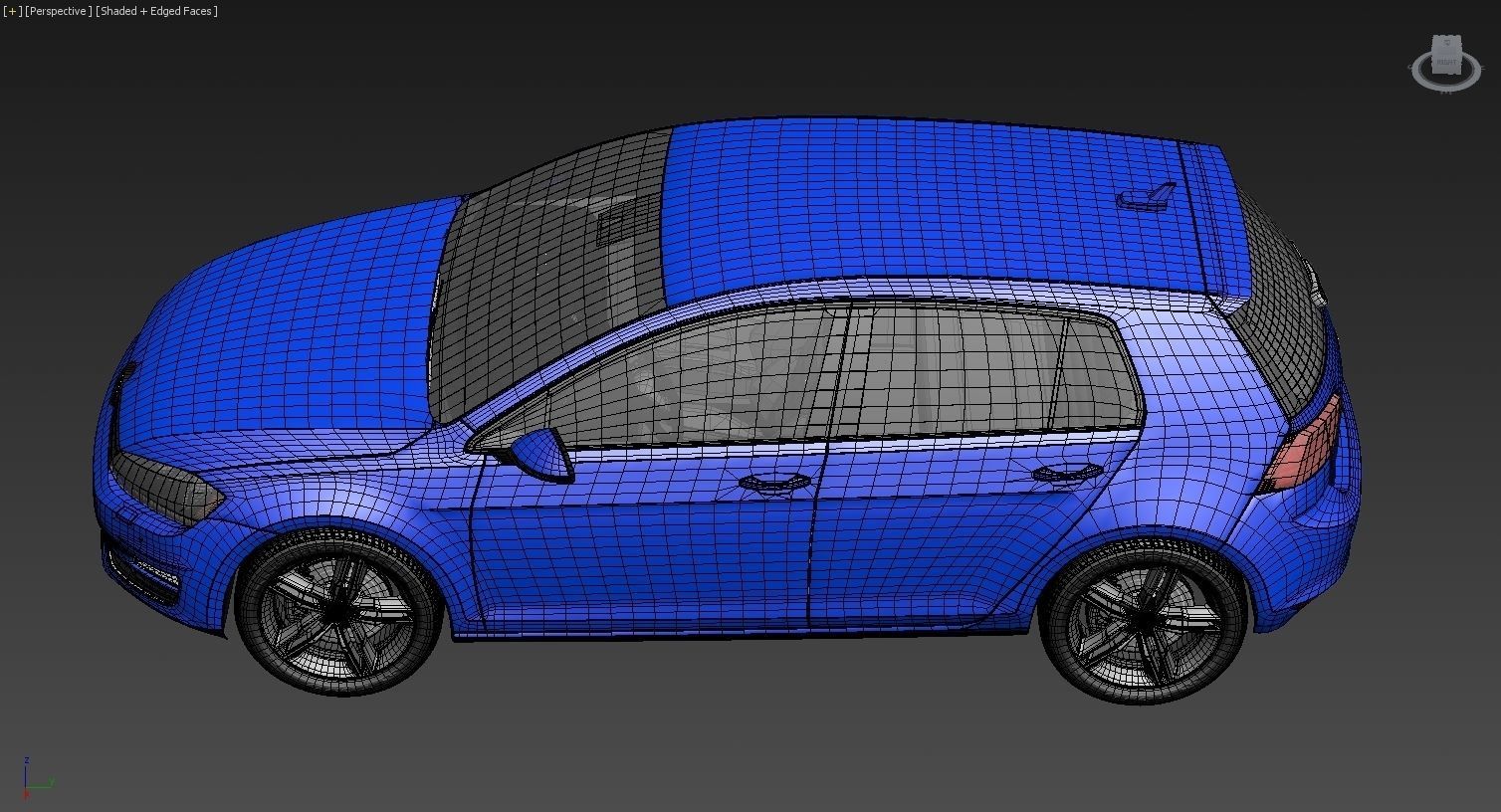 VW Golf VII 7 3D model_9