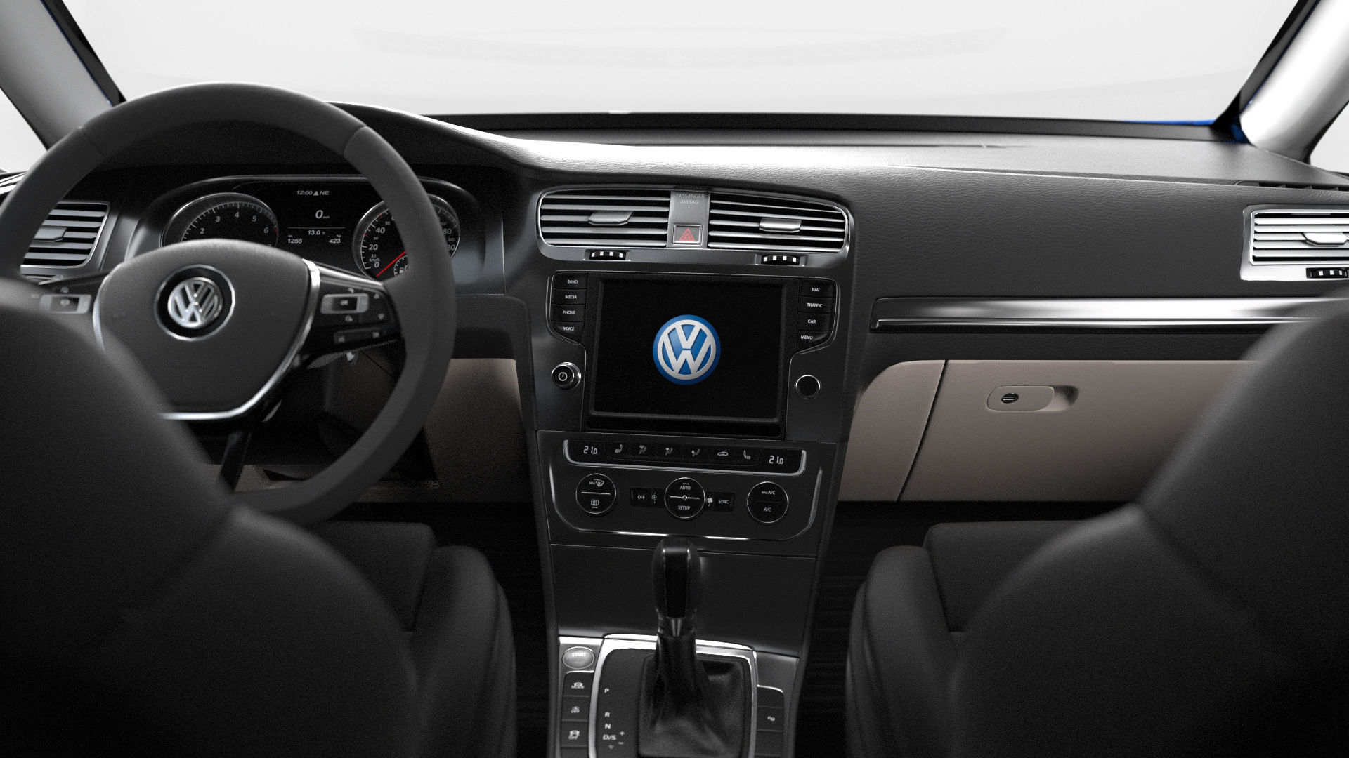 VW Golf VII 7 3D model_12