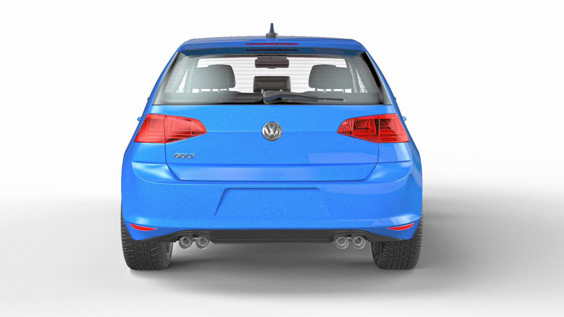 VW Golf VII 7 3D model_3
