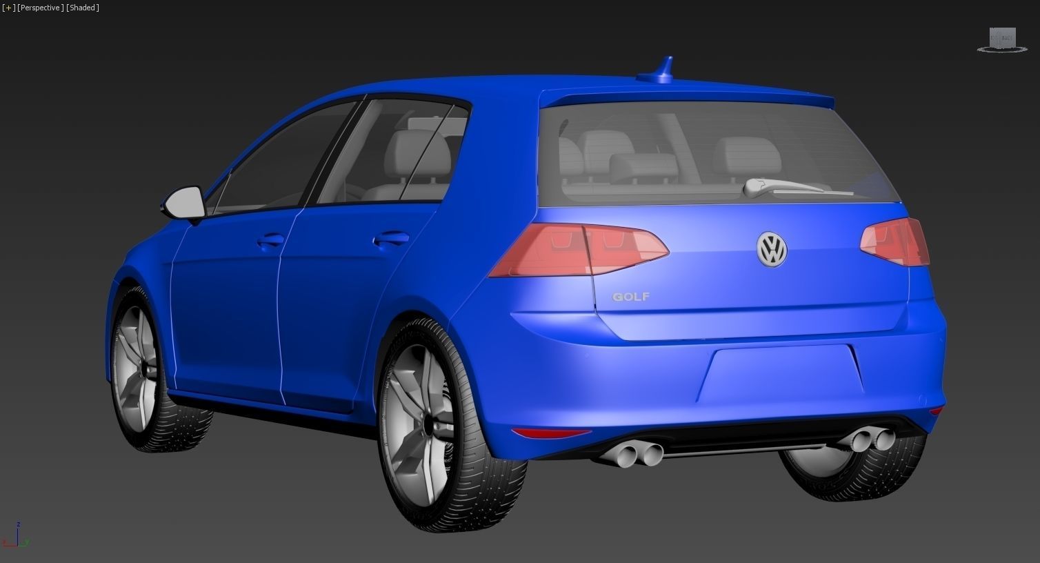 VW Golf VII 7 3D model_7