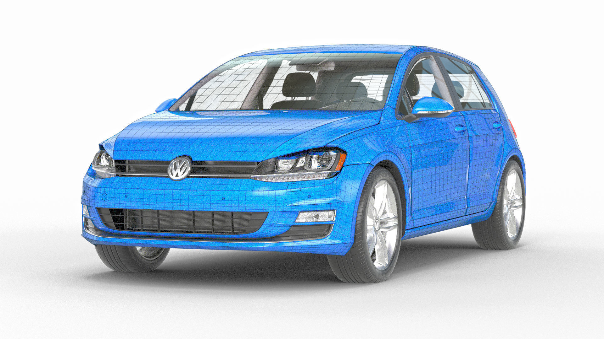 VW Golf VII 7 3D model_10