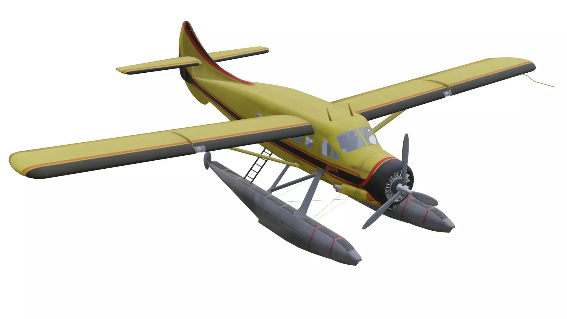 de Havilland Canada DHC-3 Otter Low-poly 3D model
