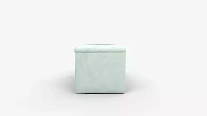 Cullen Kids Storage Bench Velvet Pool 3D model 2