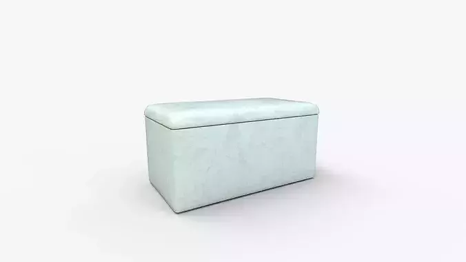 Cullen Kids Storage Bench Velvet Pool 3D model
