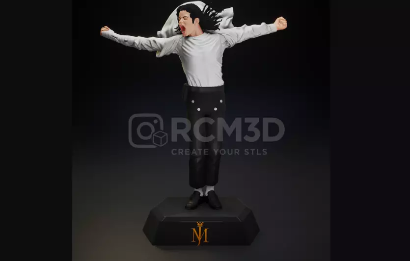 Michael Jackson Super Bowl show statue 3D print model