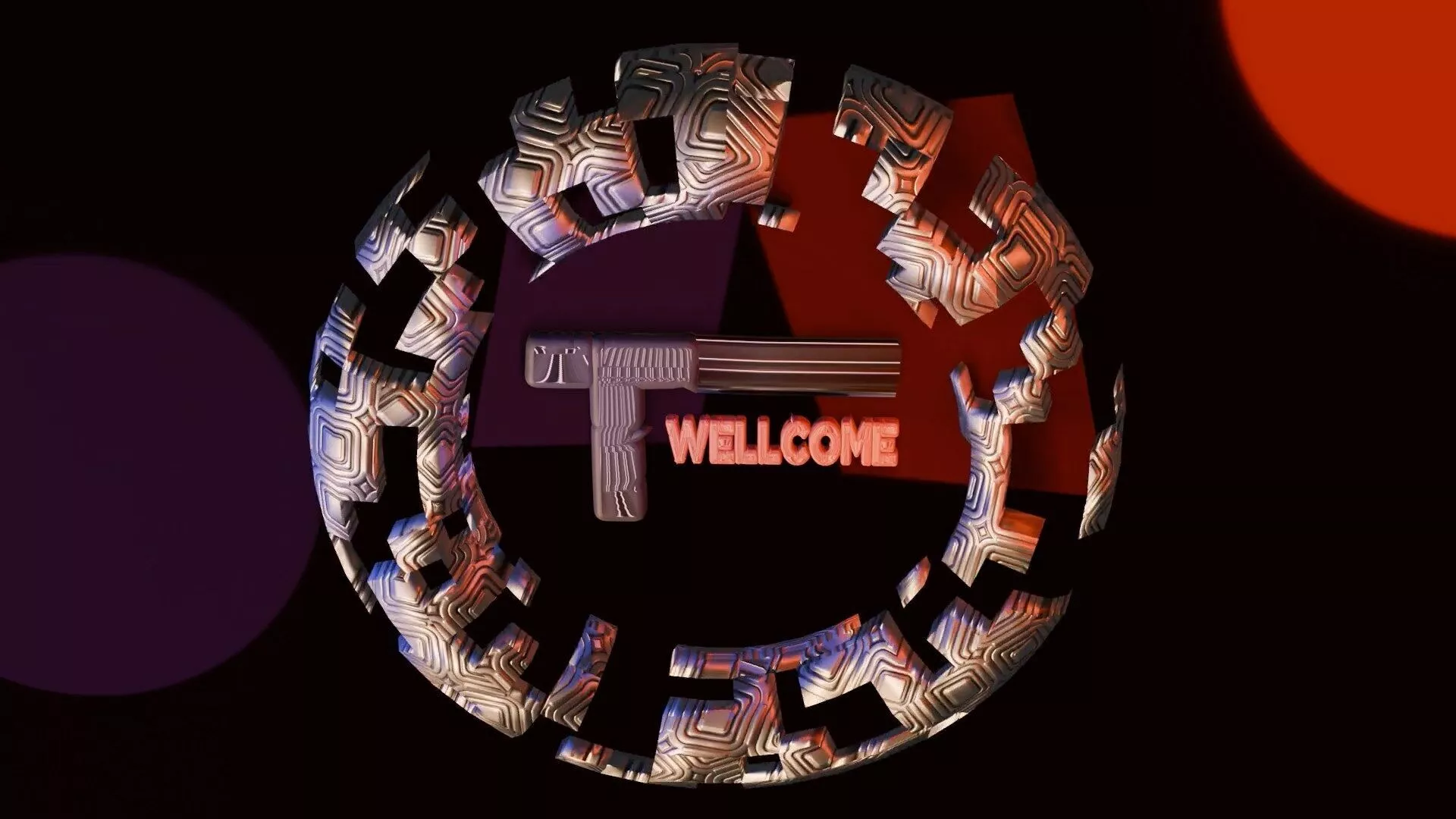 3D Logo Animation Cinematic Welcome Intro 3D model