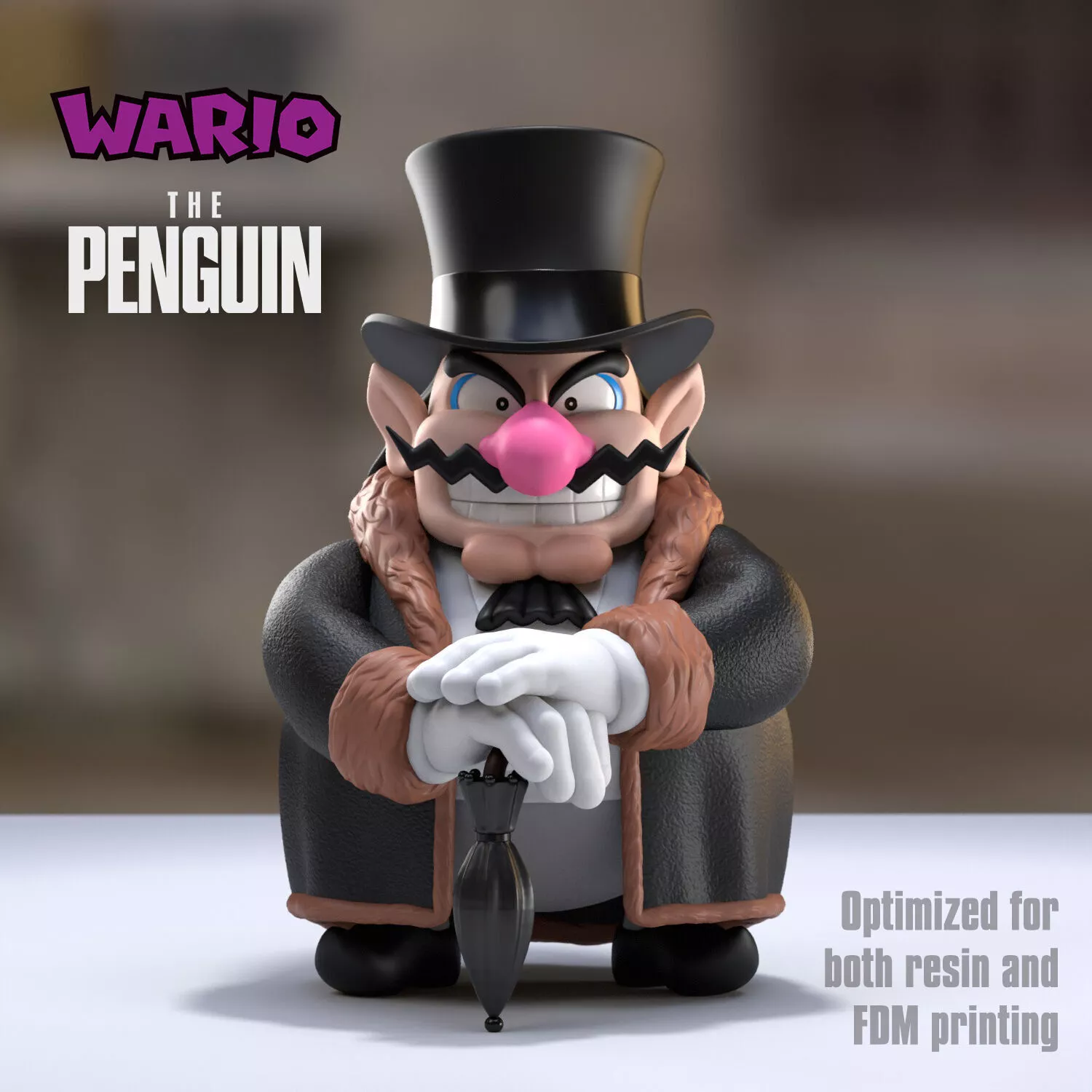 Wario X the Pinguin 3D print model