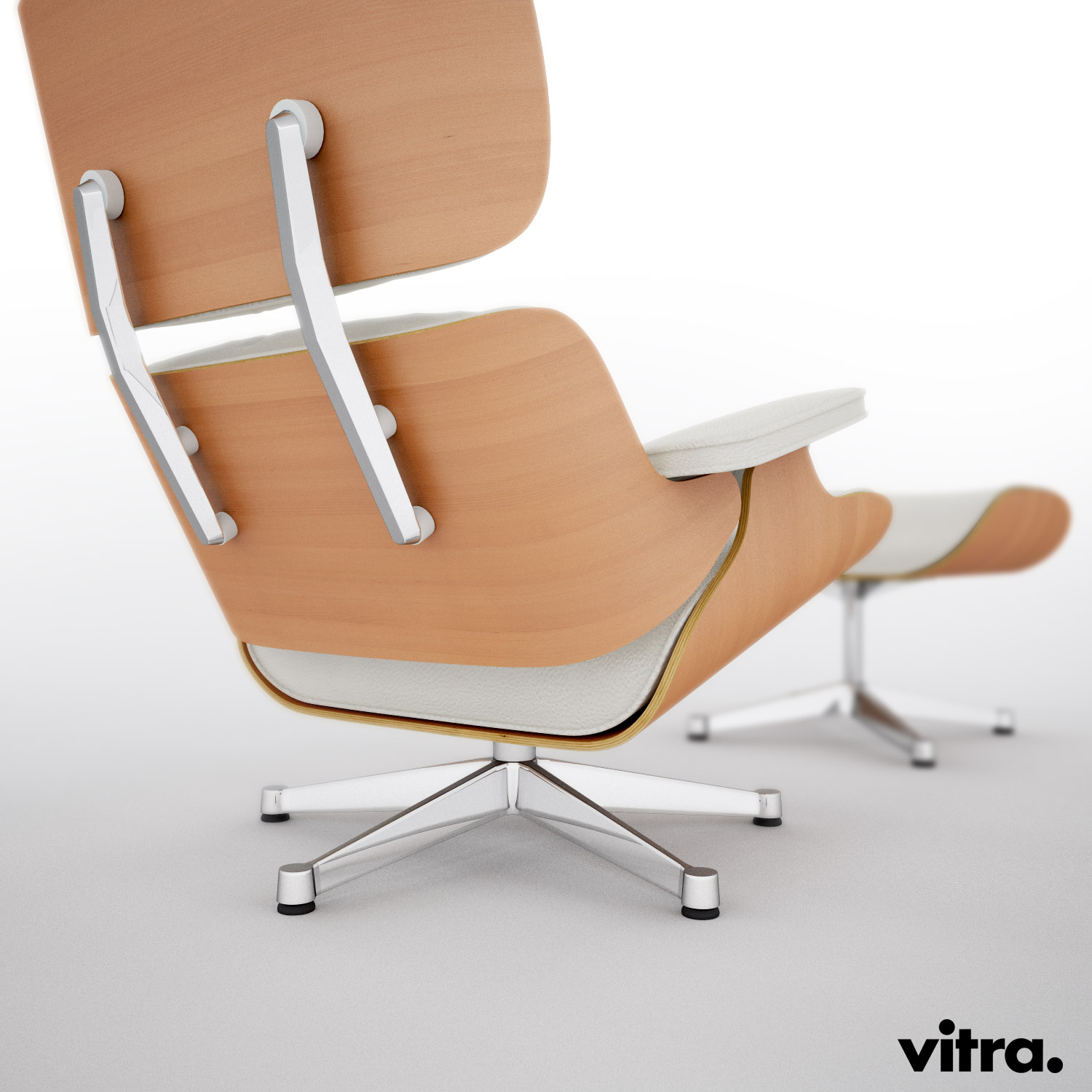 Vitra Lounge Eames Chair - Hi-Poly 3D model_3