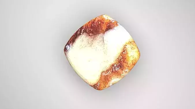 Cinnamon Roll French Toast Bite 3D model 5