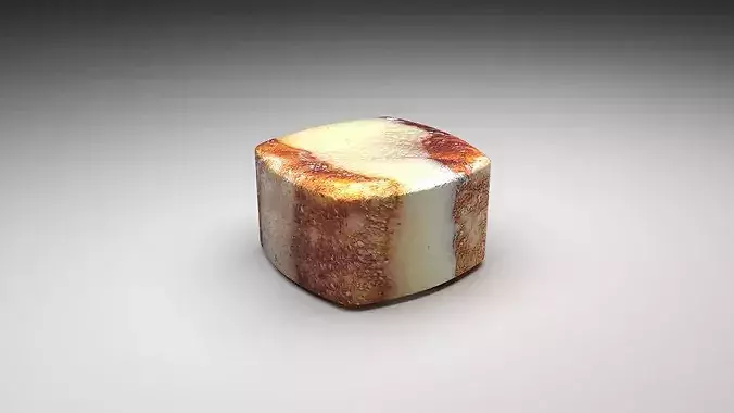 Cinnamon Roll French Toast Bite 3D model 6