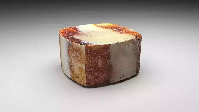 Cinnamon Roll French Toast Bite 3D model 4