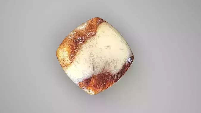 Cinnamon Roll French Toast Bite 3D model 3