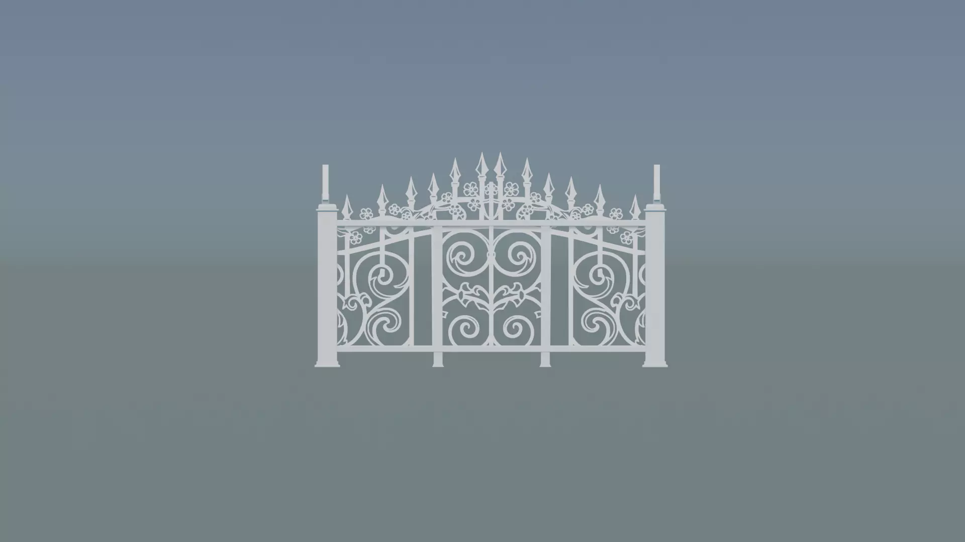 Railing Balcony 3D print model