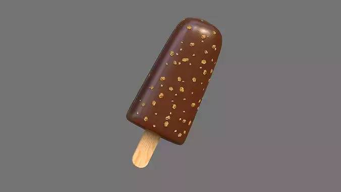 Ice Cream Bar Props Popsicle Low-poly 3D model 3