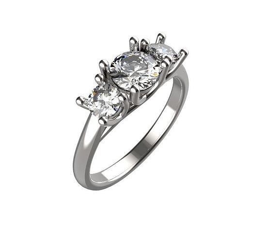 Cross Over Claw Trilogy Ring 3D print model