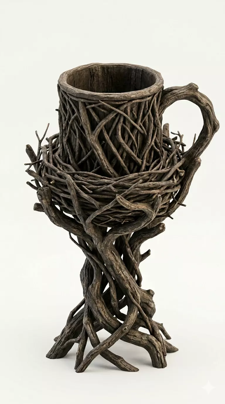 Branch Nest Mug Holder 3D Model 3D print model