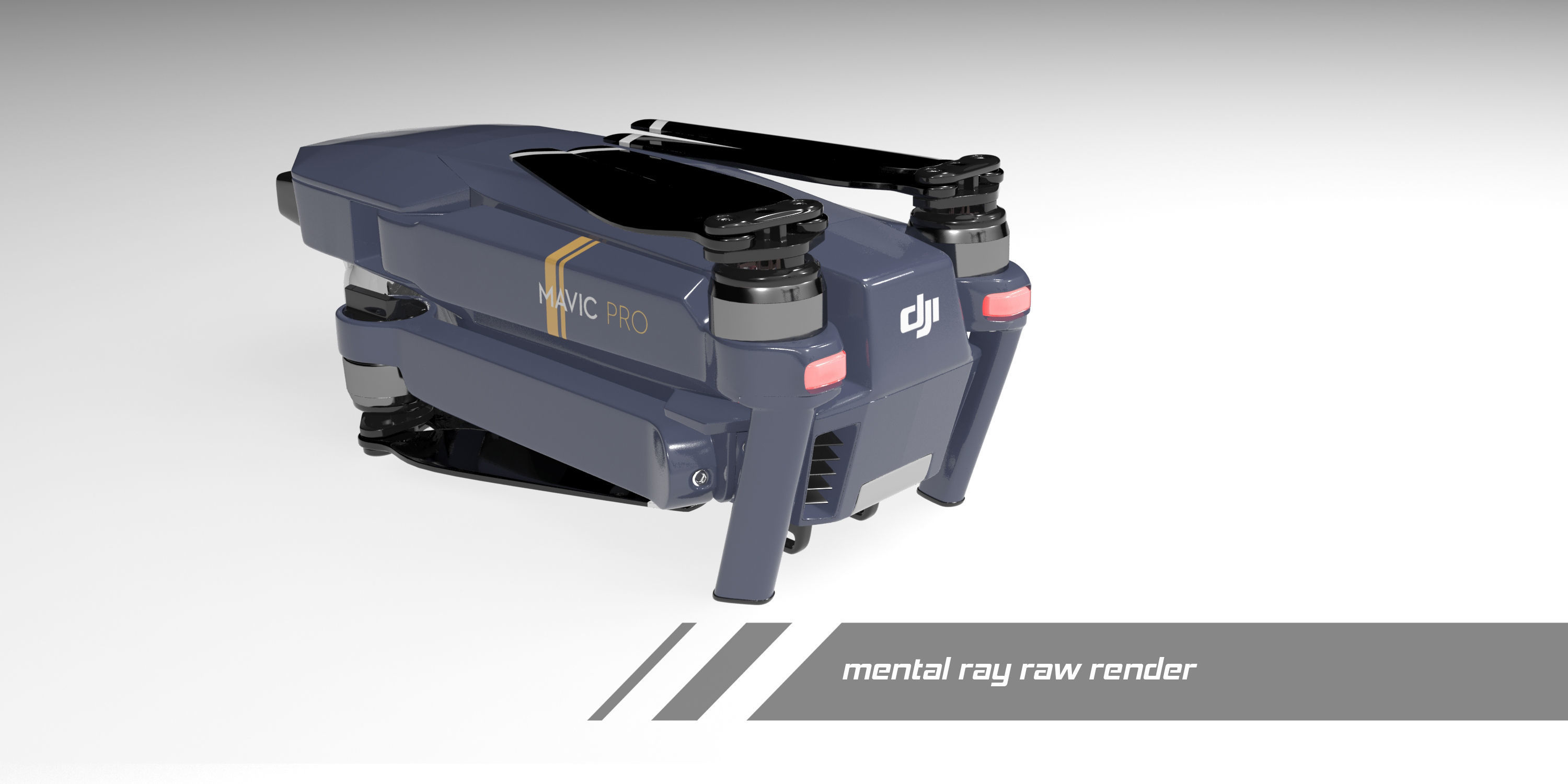 dji mavic pro quadcopter 3D model_16