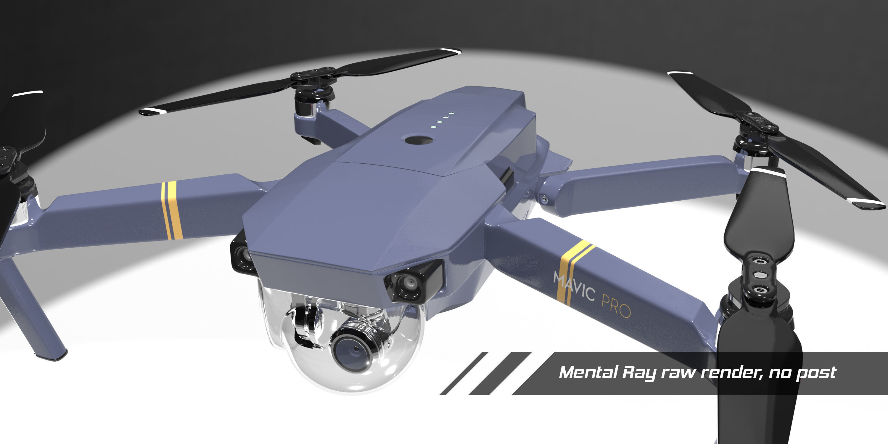 dji mavic pro quadcopter 3D model_17