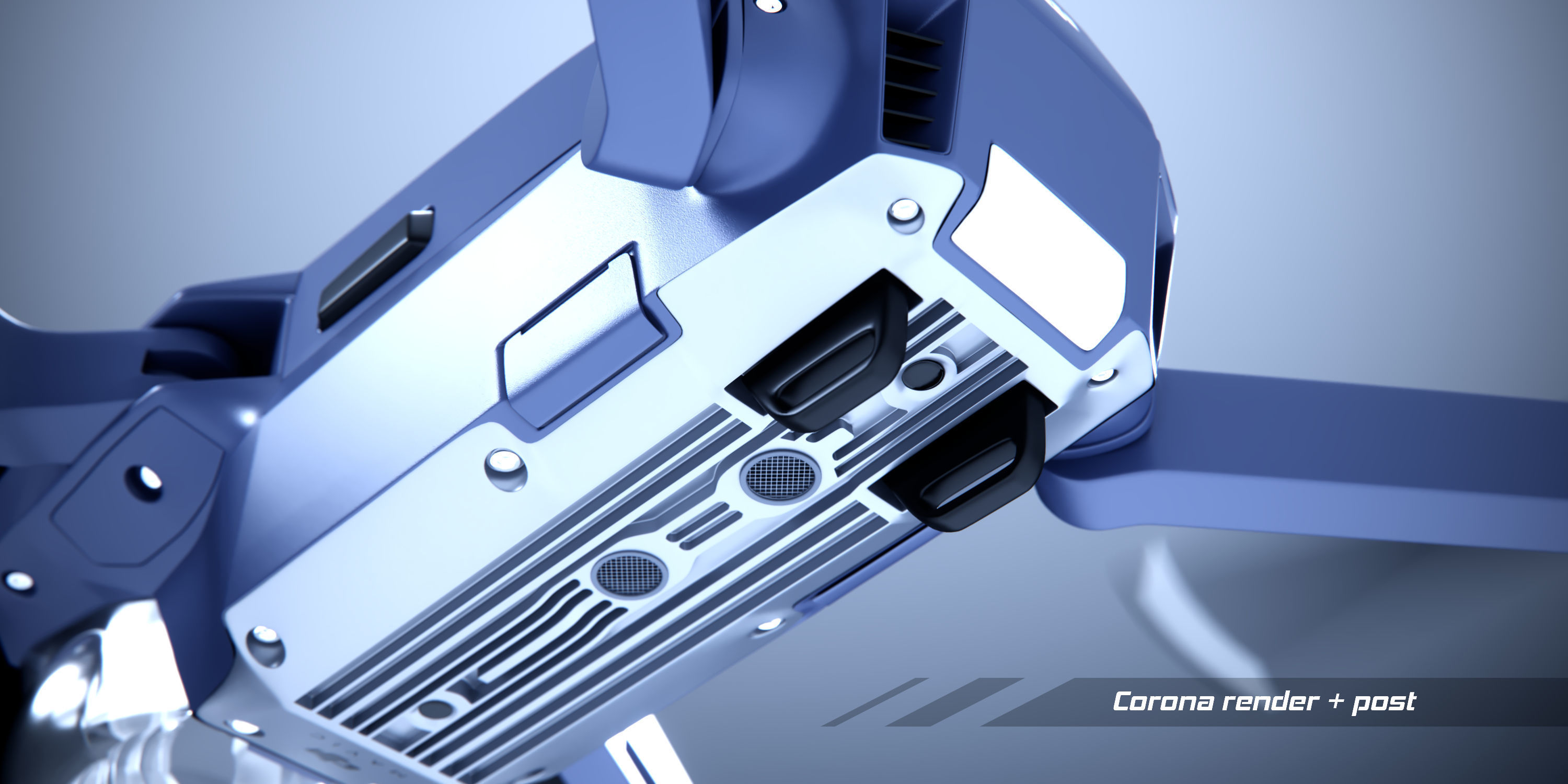 dji mavic pro quadcopter 3D model_6