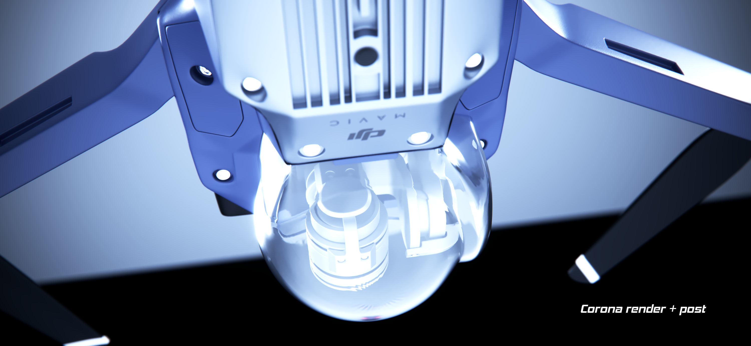 dji mavic pro quadcopter 3D model_10