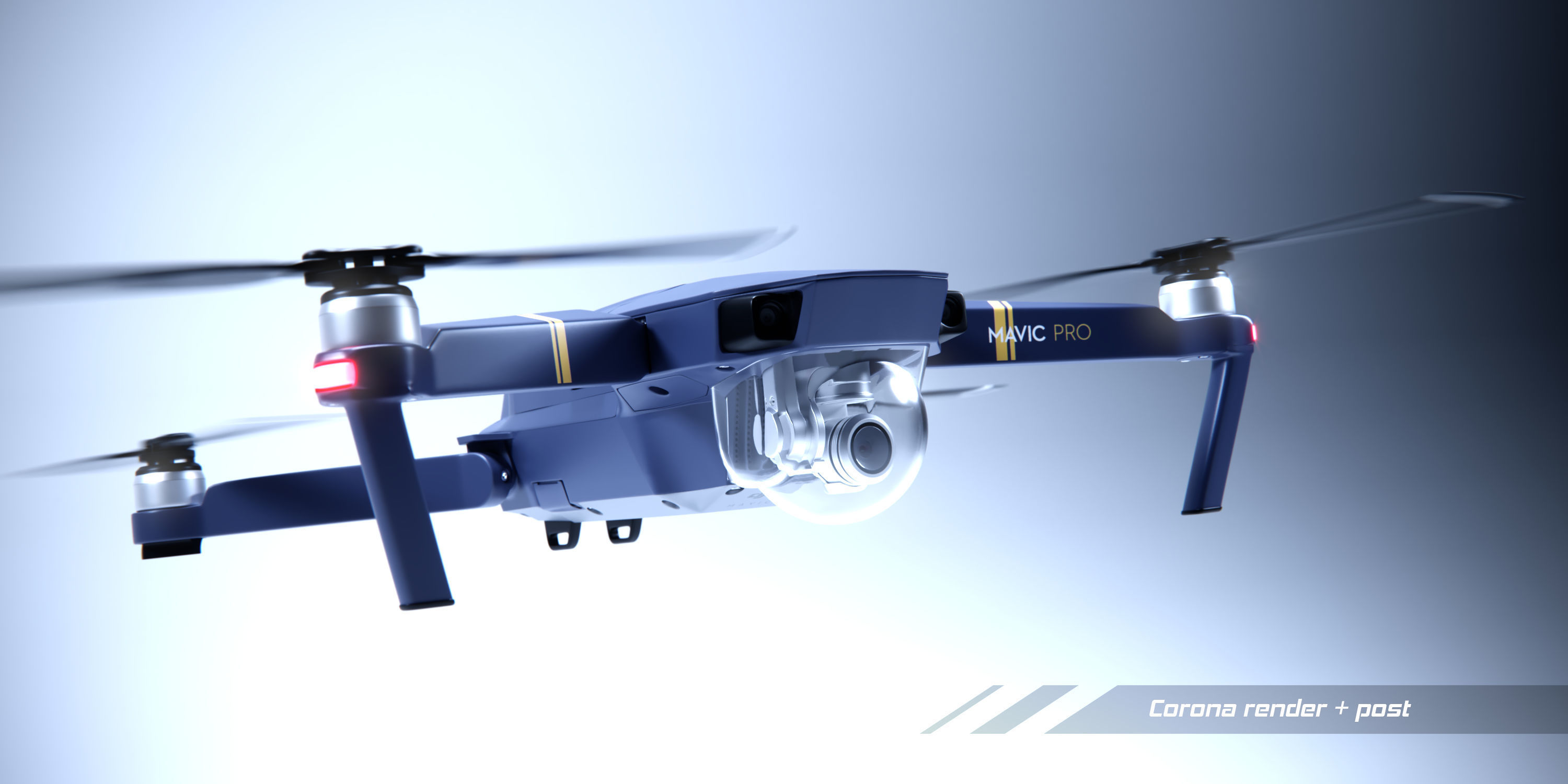 dji mavic pro quadcopter 3D model_3