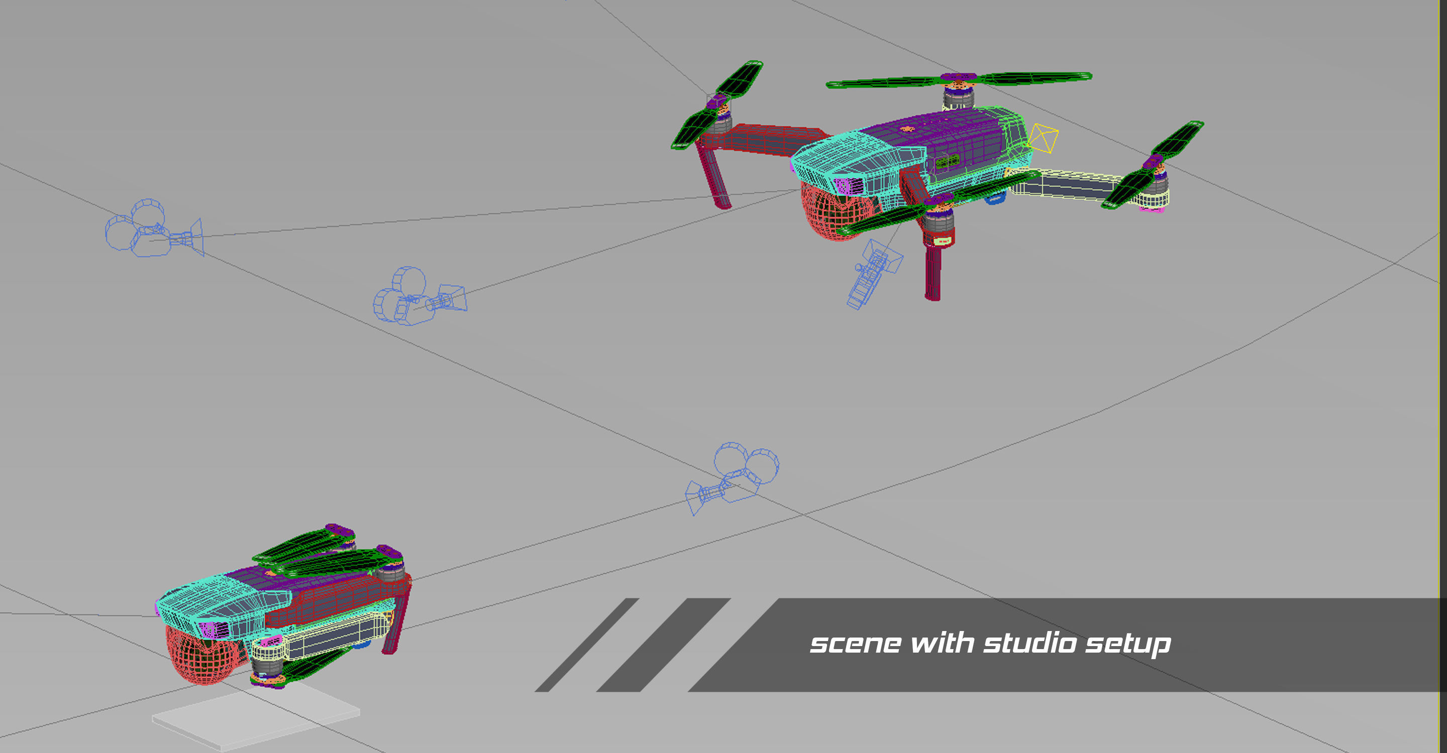 dji mavic pro quadcopter 3D model_26