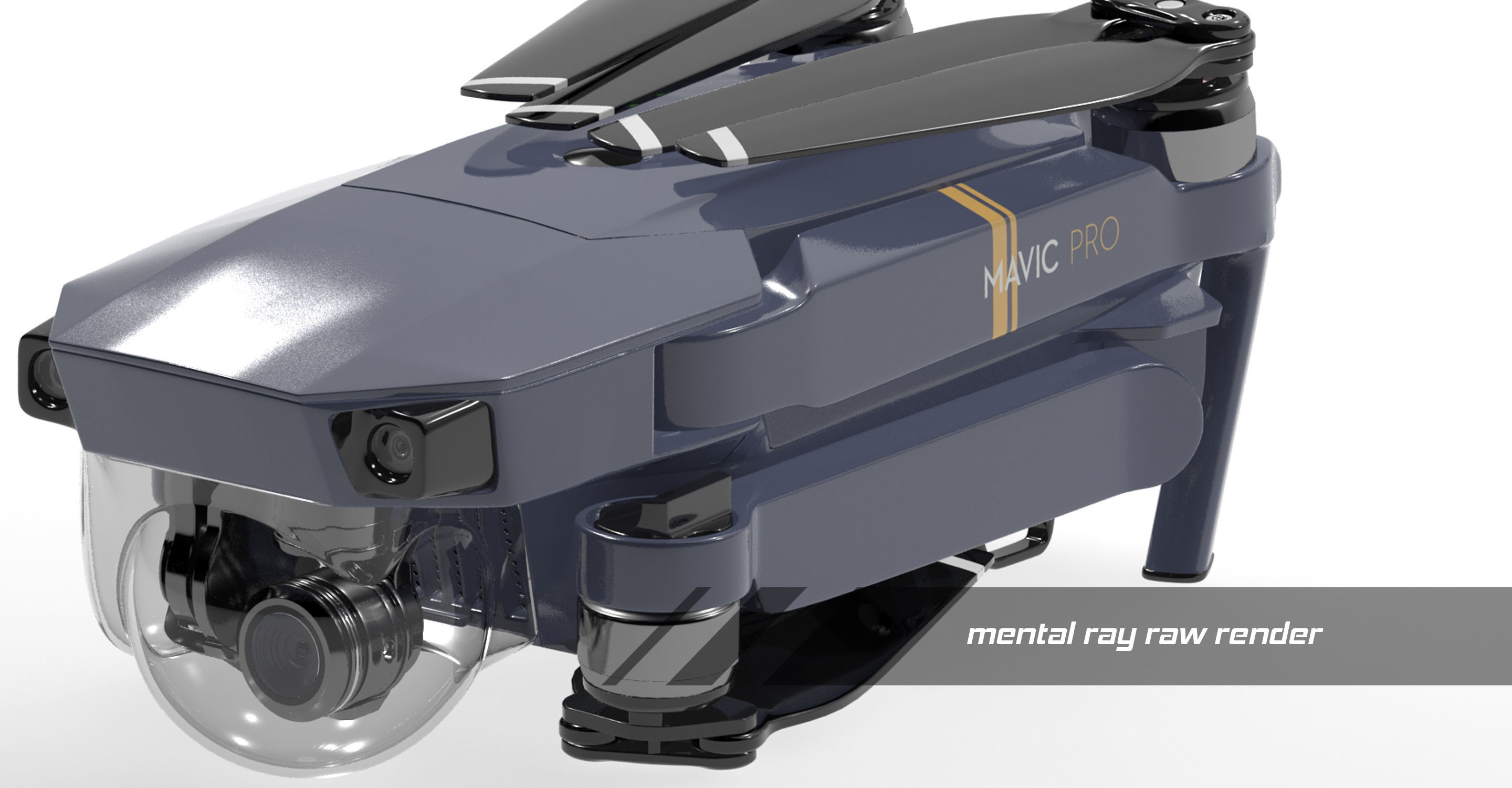 dji mavic pro quadcopter 3D model_15