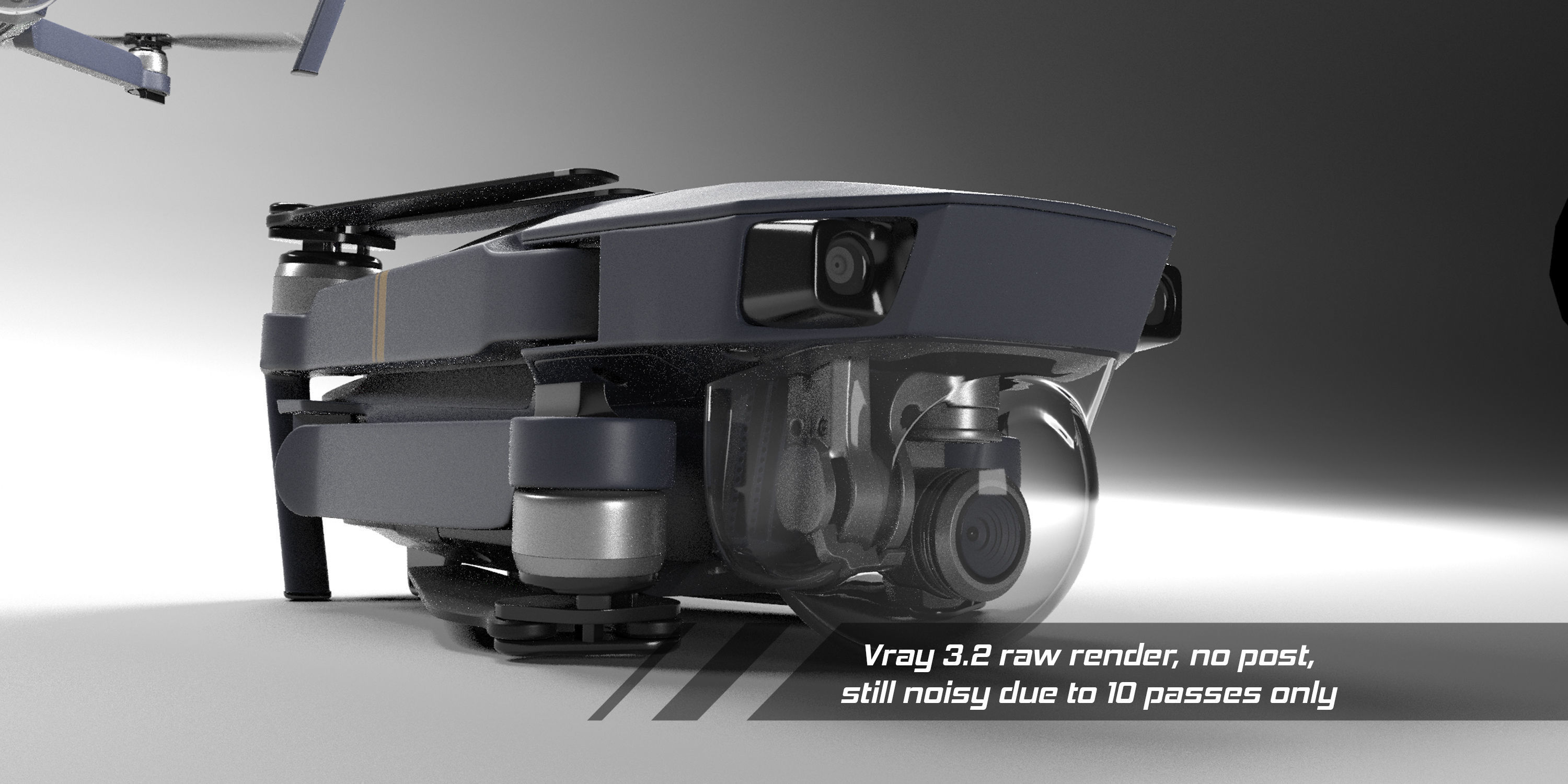dji mavic pro quadcopter 3D model_19