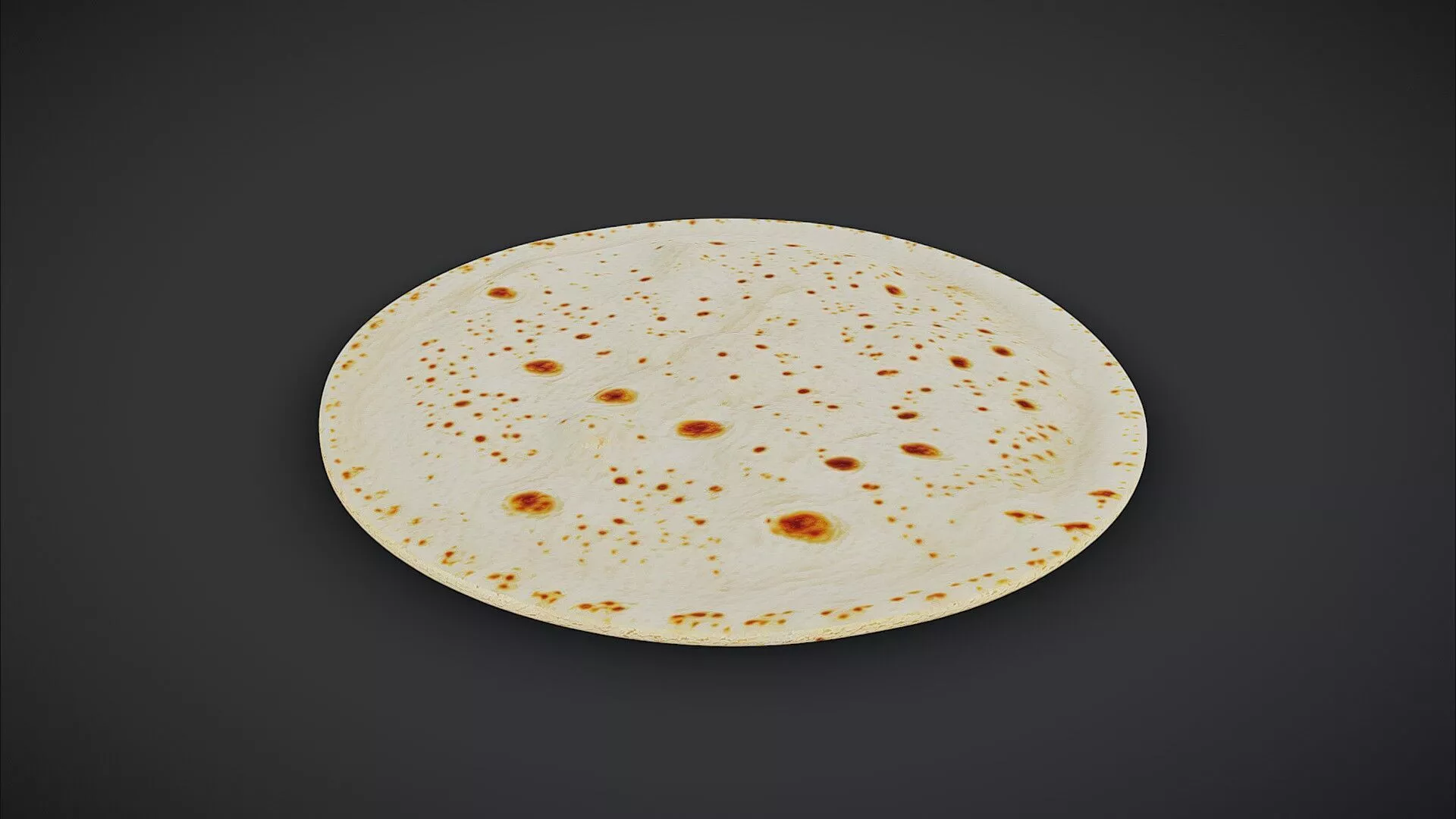 Rustic Flour Disk Tortilla 3D model