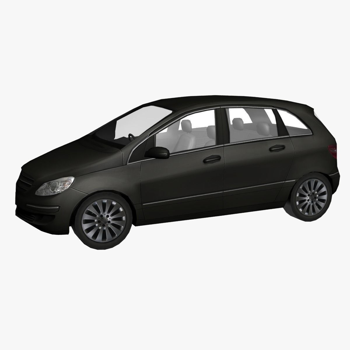 Black Car Low Poly Low-poly 3D model