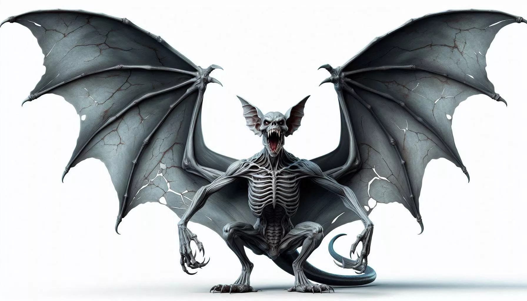 Horror Bat Halloween 3D Model 3D print model