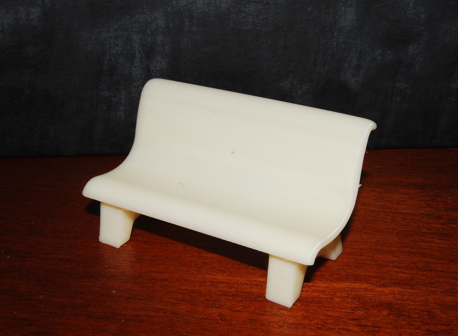 Marble bench for architecture-props 3D print model_2