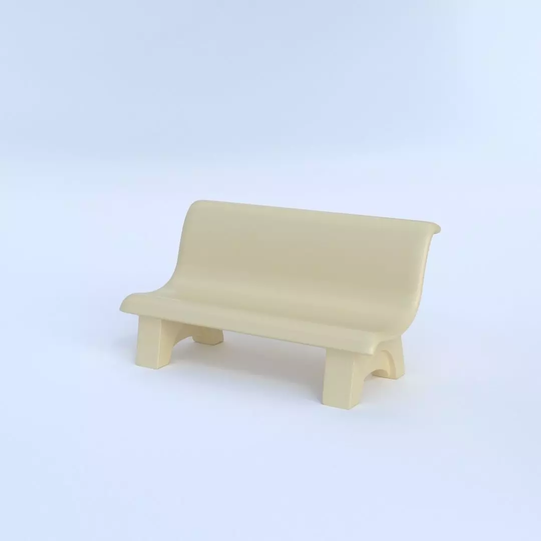 Marble bench for architecture-props 3D print model_0