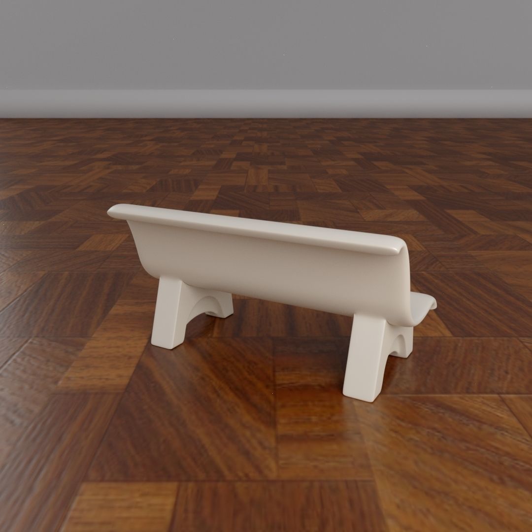 Marble bench for architecture-props 3D print model_10