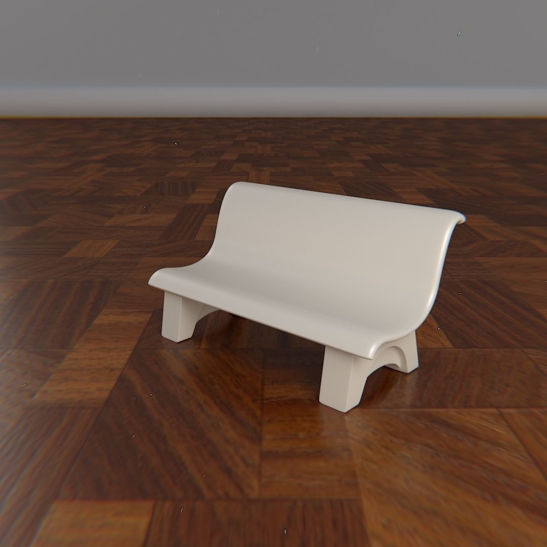 Marble bench for architecture-props 3D print model_11