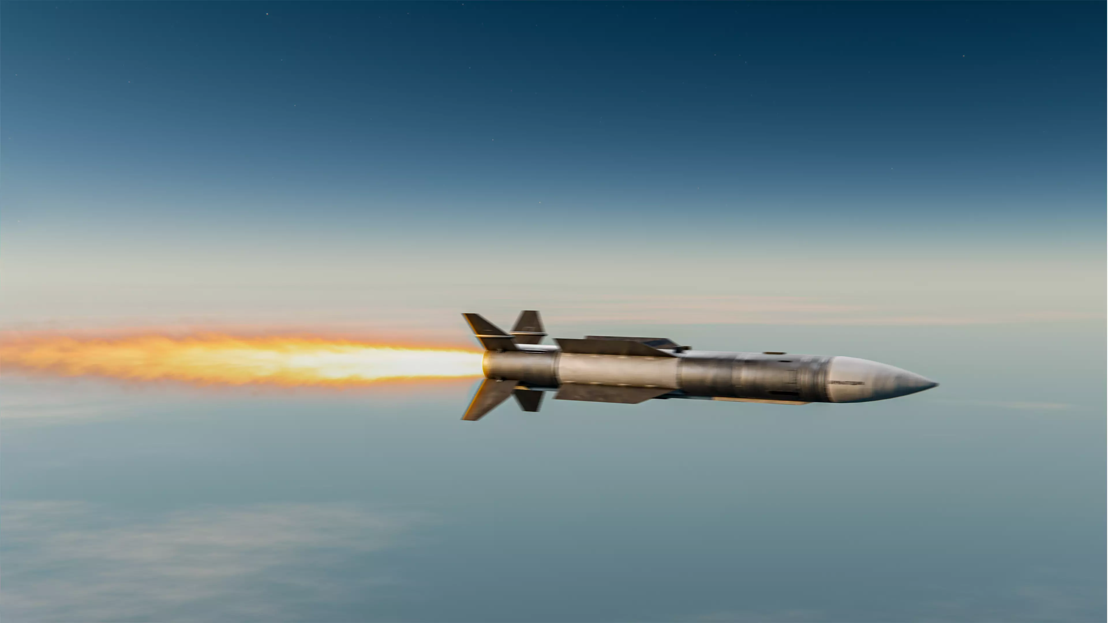 R-37M Missile Low-poly 3D model