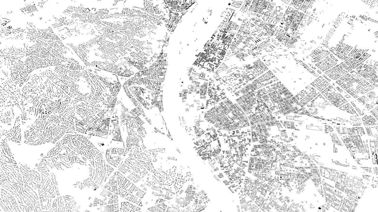 Budapest Streets and Buildings 3D model_6