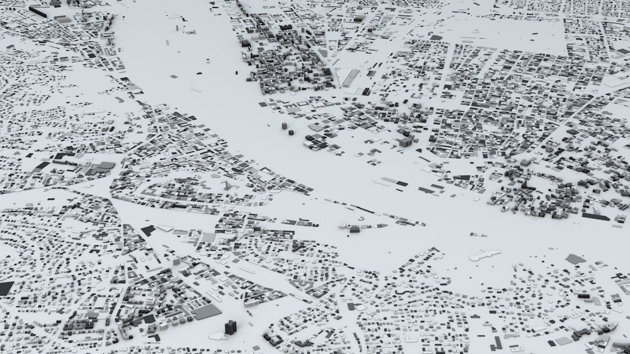 Budapest Streets and Buildings 3D model_5