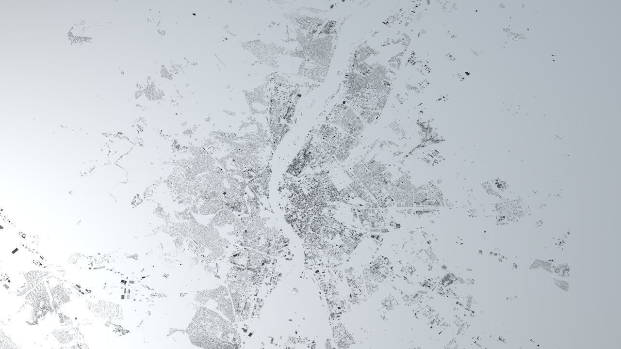 Budapest Streets and Buildings 3D model_4