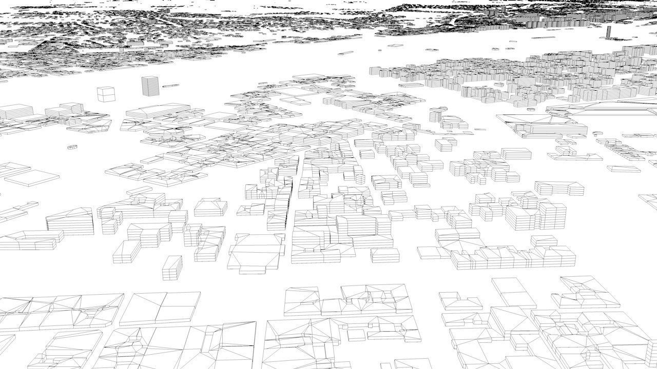 Budapest Streets and Buildings 3D model_8